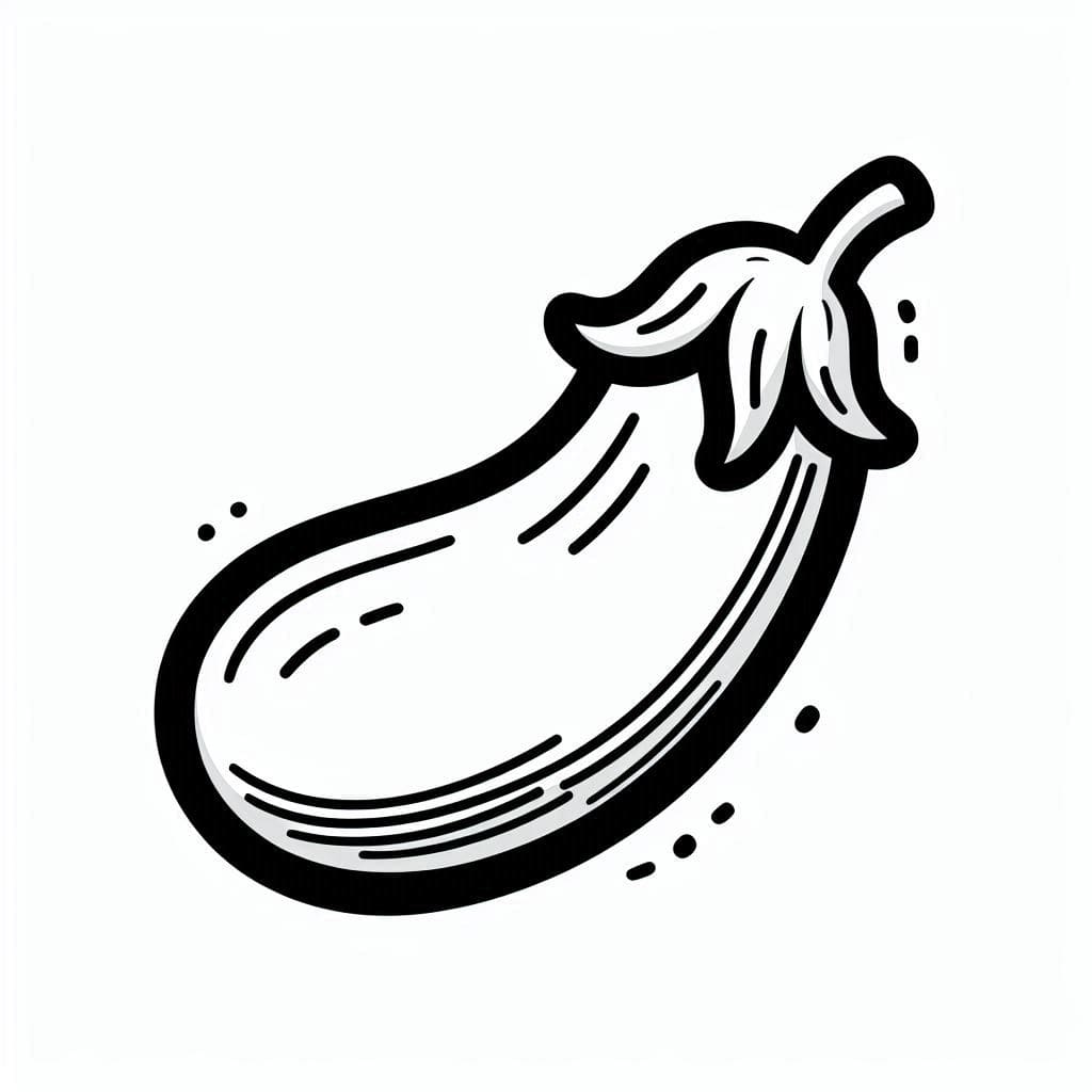 Aubergine for barn gratis fargelegging