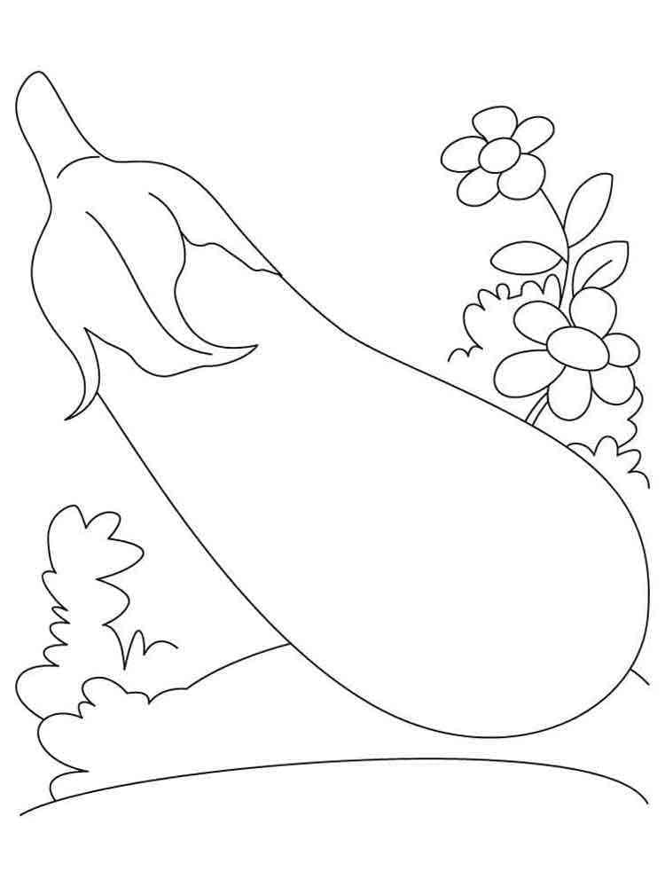 Aubergine gratis fargelegging