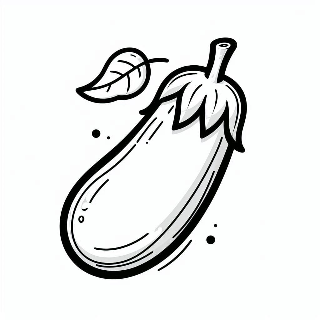 Aubergine gratis for barn fargelegging