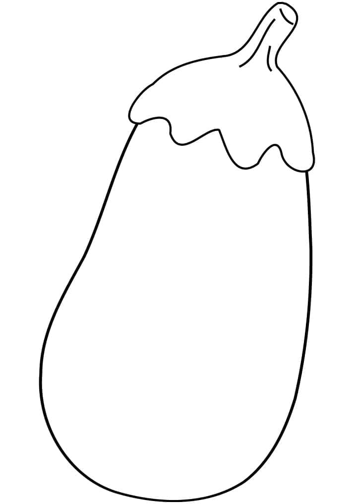 Aubergine lett fargelegging