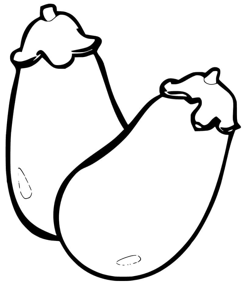 Auberginer fargelegging