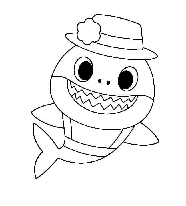 Baby Shark gratis fargelegging