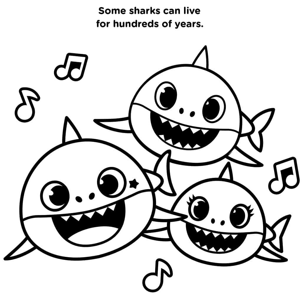 Baby Shark Sang fargelegging