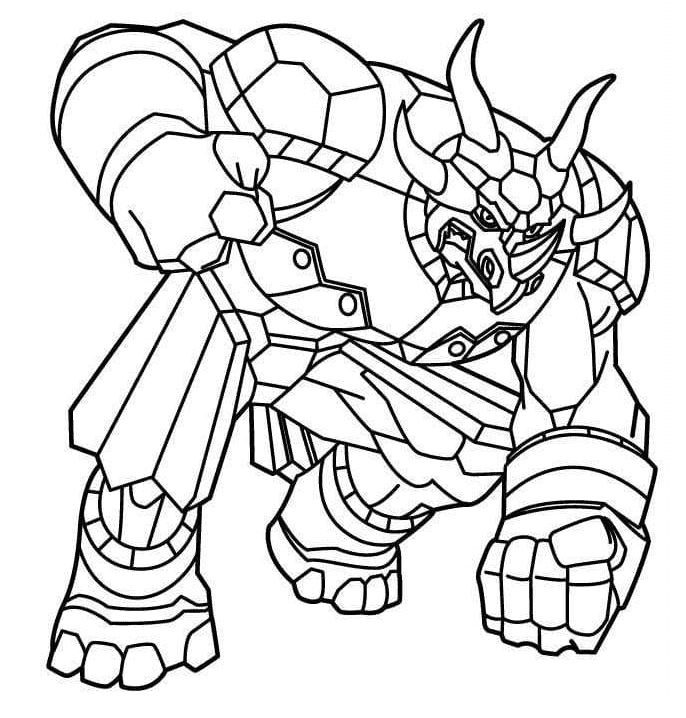 Bakugan Saurus fargelegging