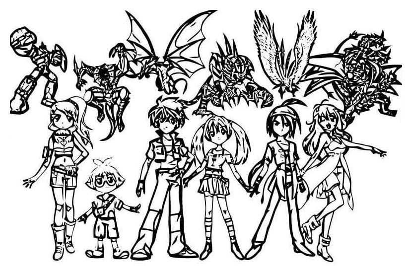 Bakugan-slaget fargelegging