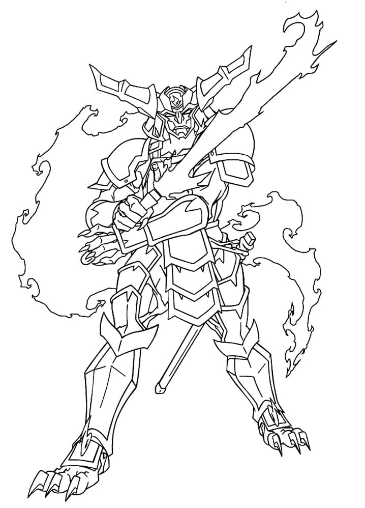 Beyblade Ifrit fargelegging