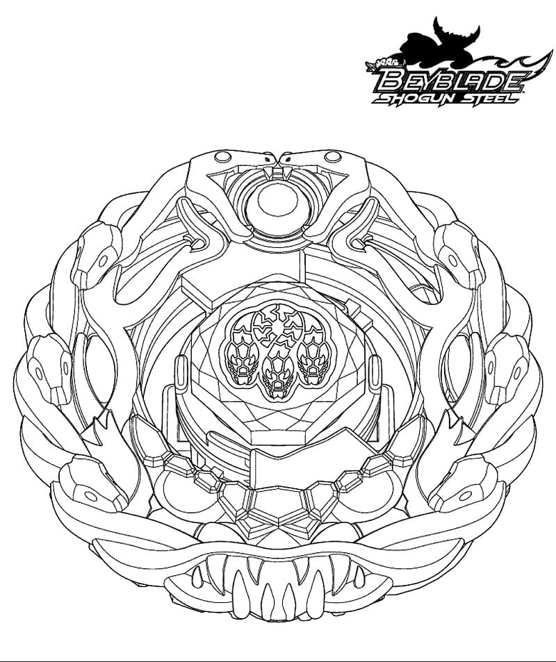 Beyblade Pirate Orochi 145D fargelegging