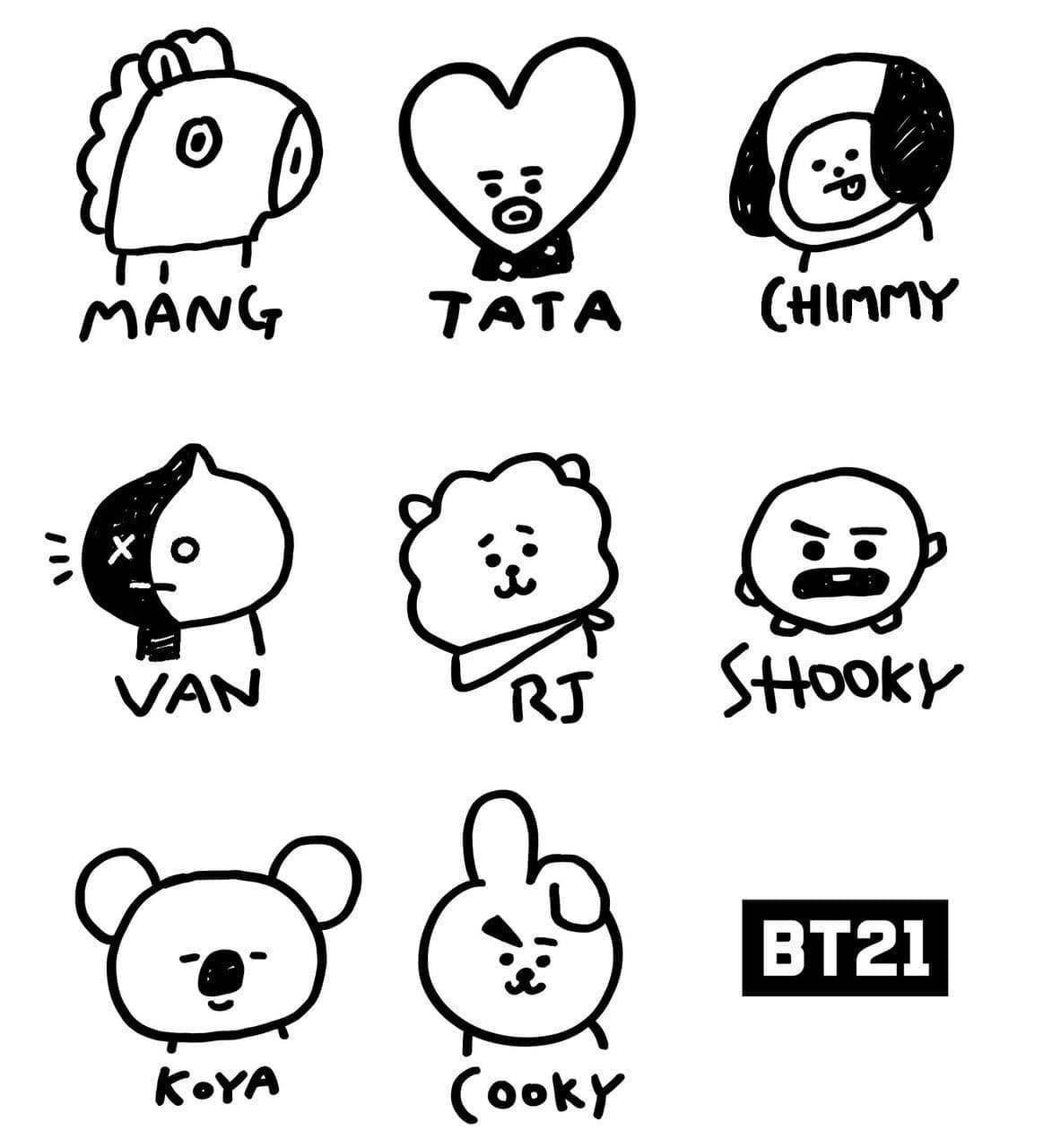 BT21 fargelegging