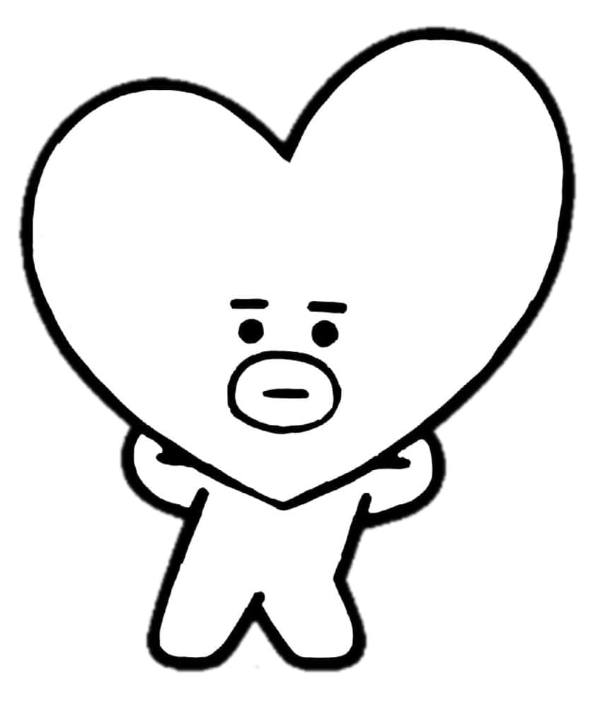 BT21 Tata fargelegging