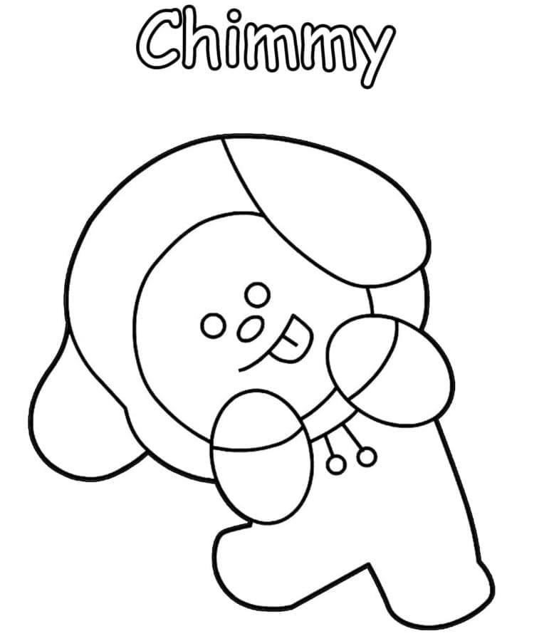 Chimmy fra BT21 fargelegging
