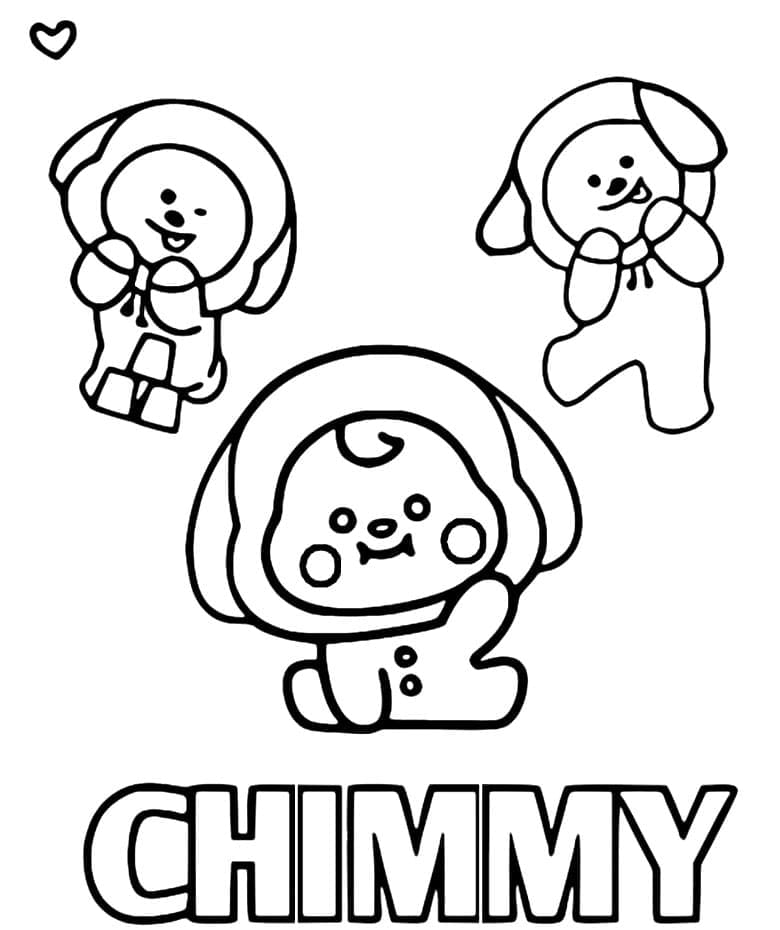 Chimmy i BT21 fargelegging