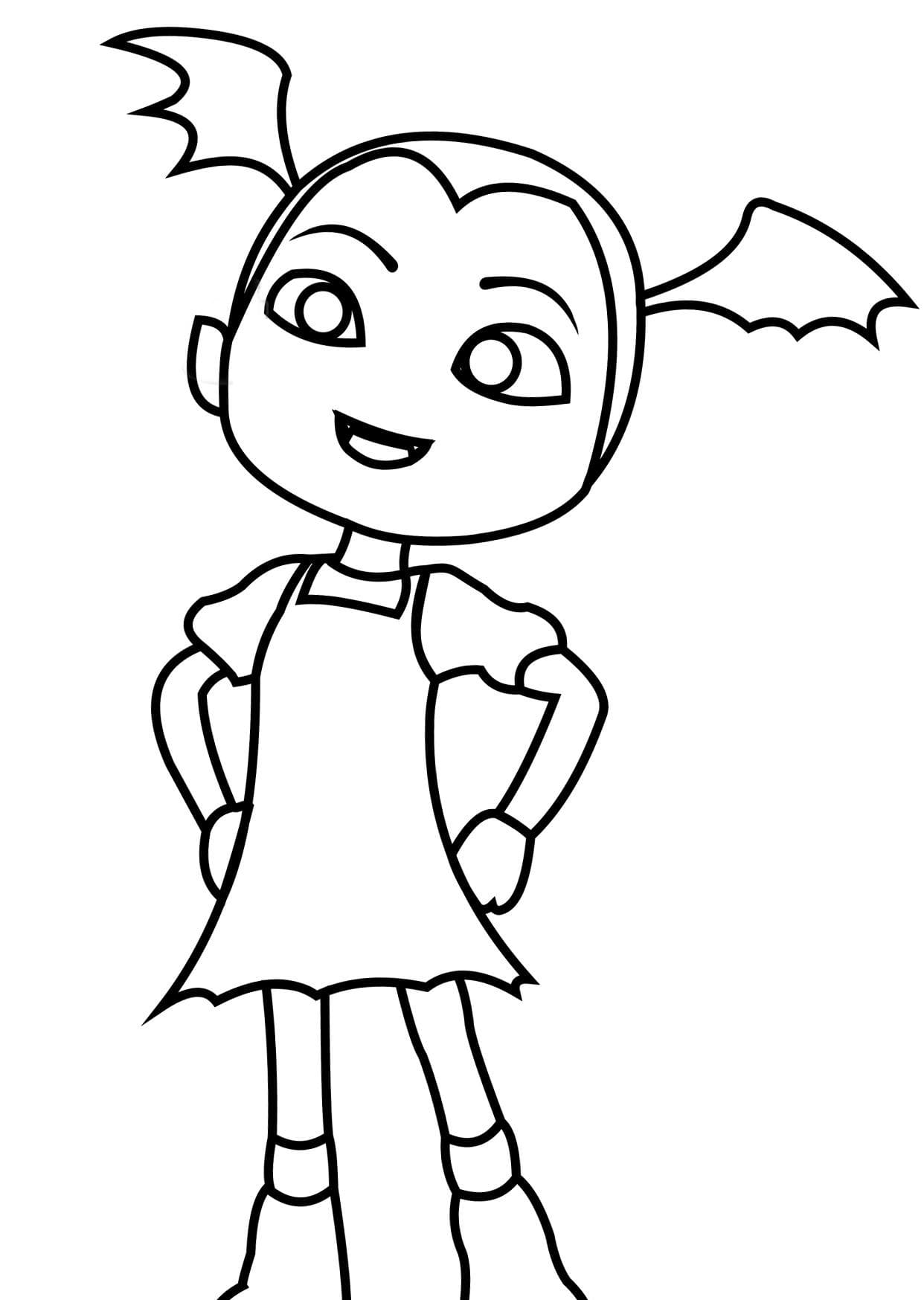 En fin Vampirina fargelegging