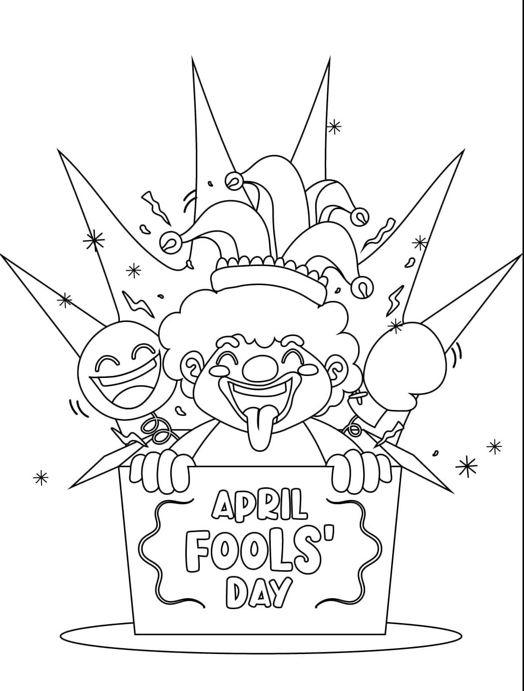 Enkel aprilsnarr fargelegging