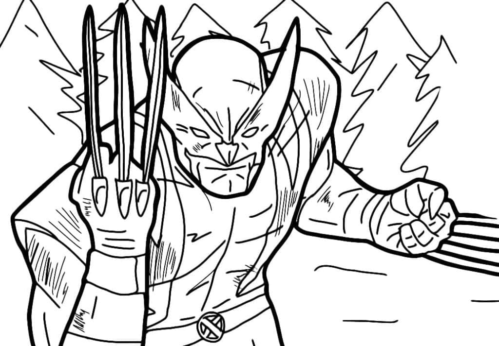 Fantastisk Wolverine fargelegging