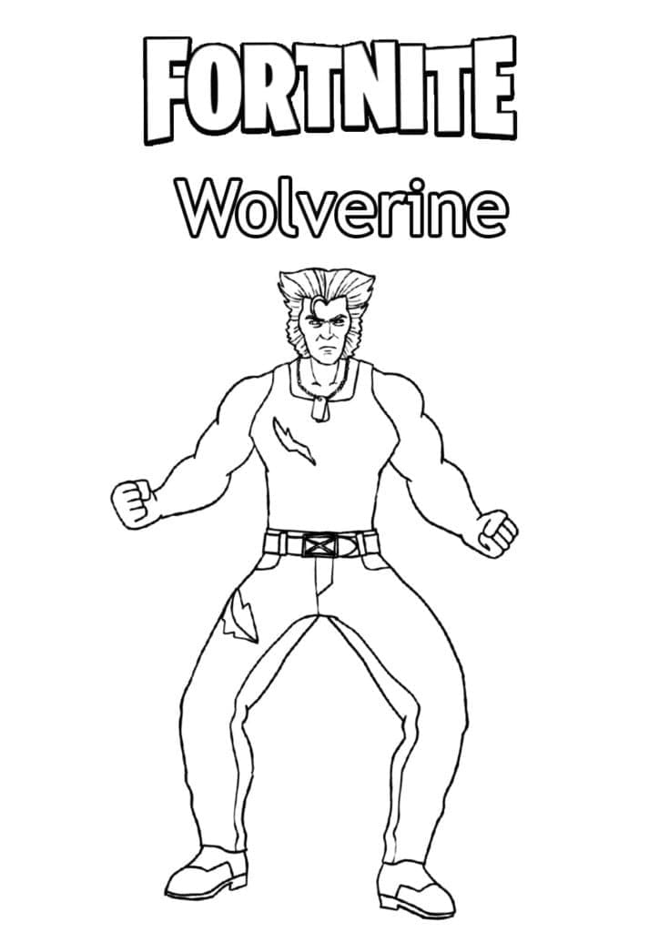Fortnite Wolverine fargelegging