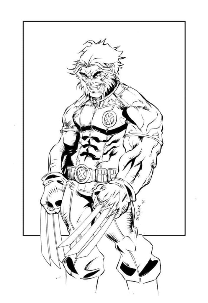 Gal Wolverine fargelegging