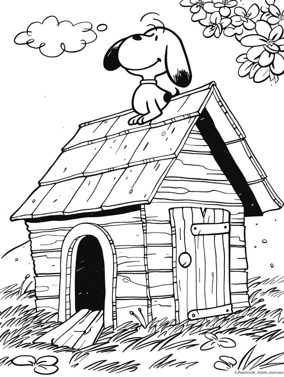 Gratis Snoopy fargelegging