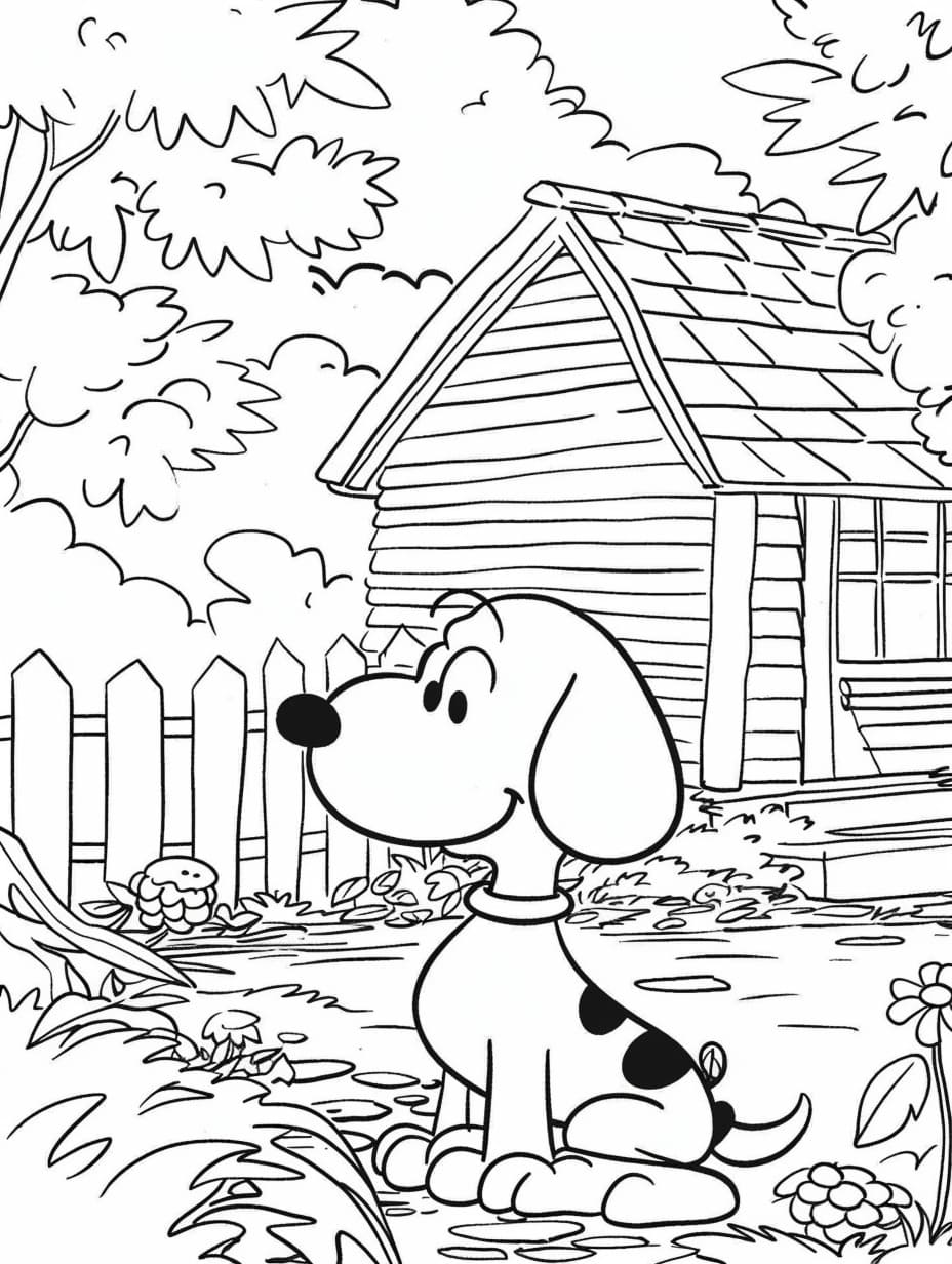 Gratis Snoopy-utskrift fargelegging