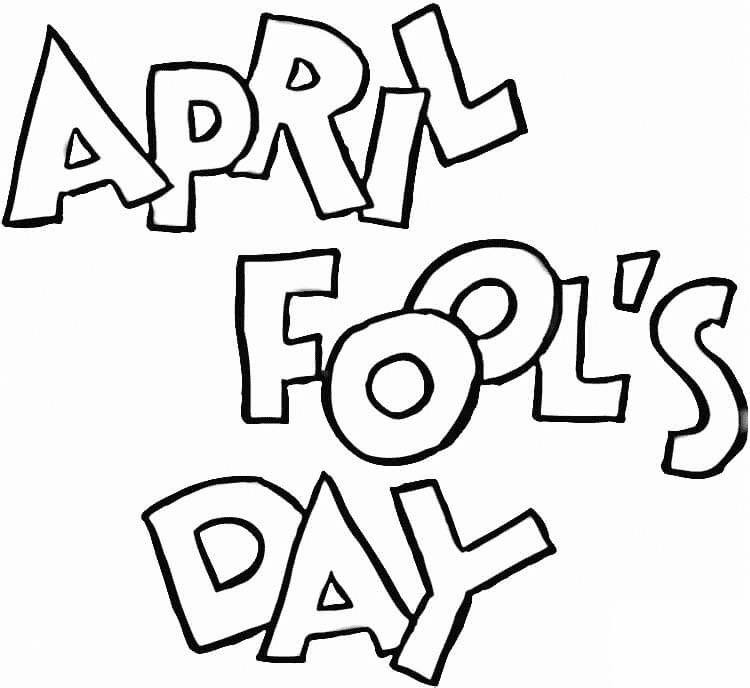 Gratis utskrivbar aprilsnarrdag fargelegging