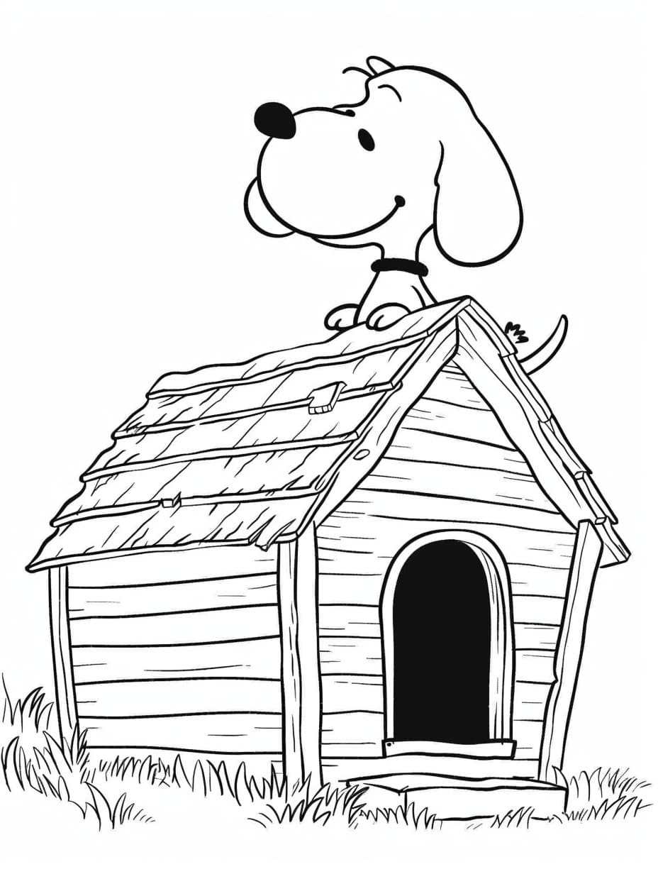 Grinchen søt Snoopy fargelegging