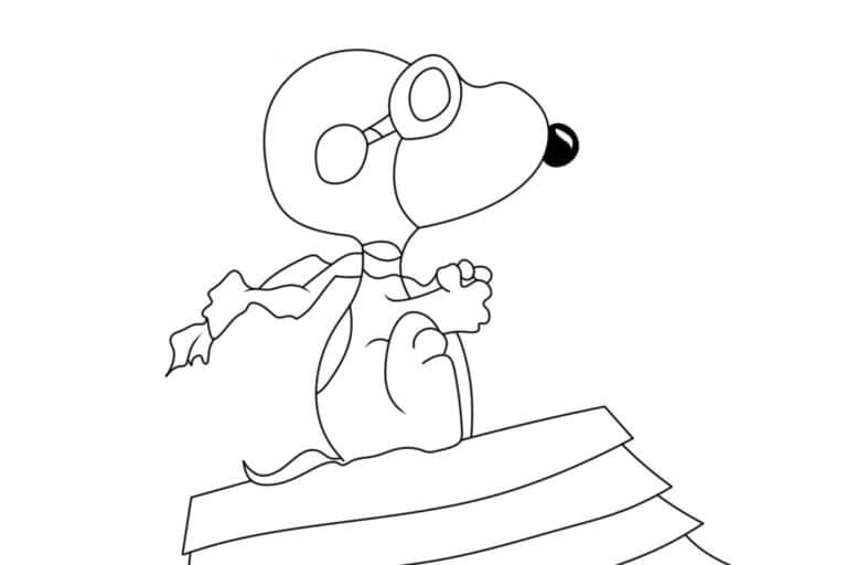 Grunnleggende Snoopy fargelegging