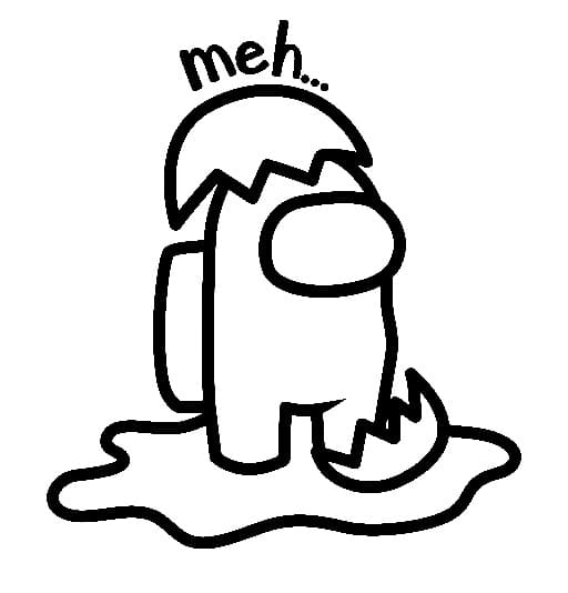 Gudetama Among Us fargelegging