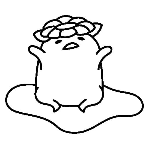Gudetama-blomsten fargelegging