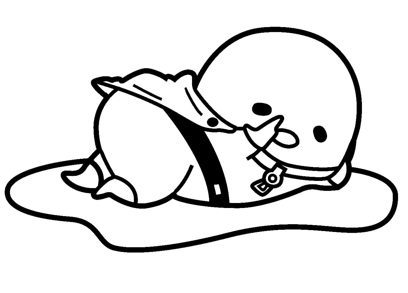 Gudetama Saitama fargelegging