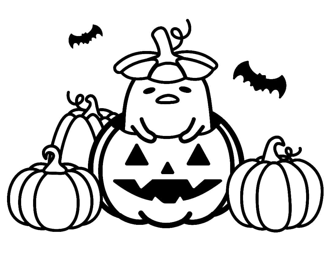 Halloween Gudetama fargelegging
