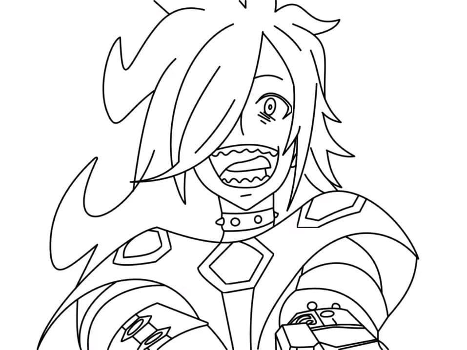 Hyde fra Beyblade fargelegging