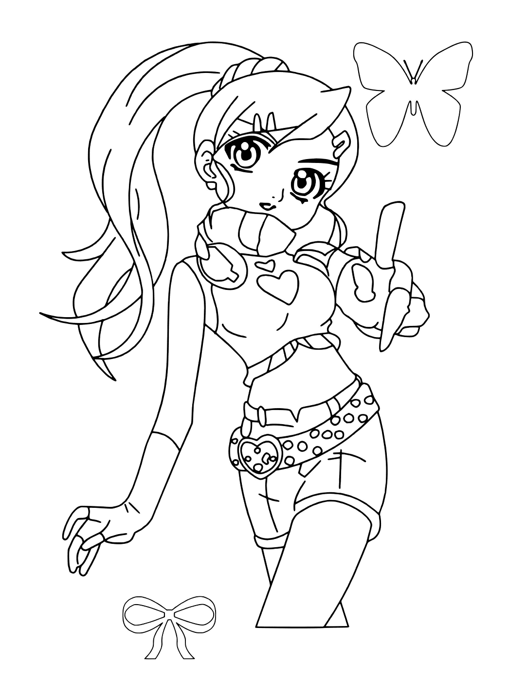 Julie fra Bakugan fargelegging