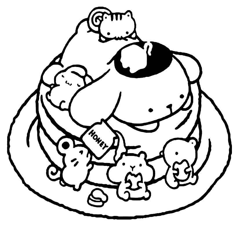 Kawaii Pompompurin fargelegging