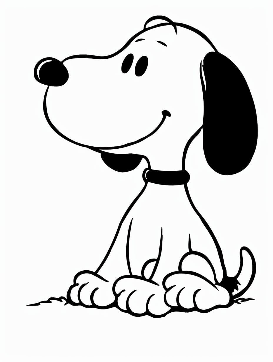 Kawaii søt Snoopy fargelegging