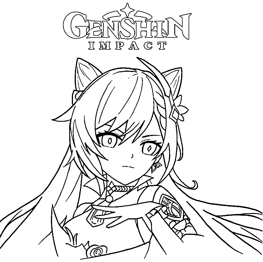 Keqing Genshin fargelegging