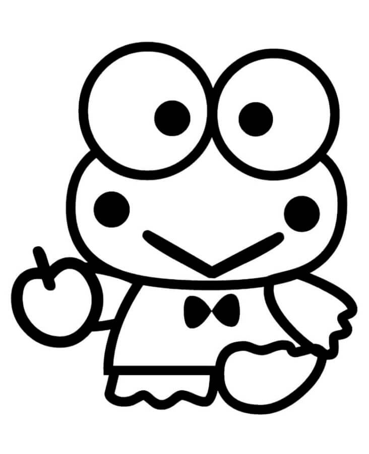 Keroppi elsker saftige epler fargelegging