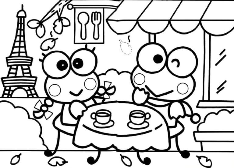 Keroppi nydelig fargelegging