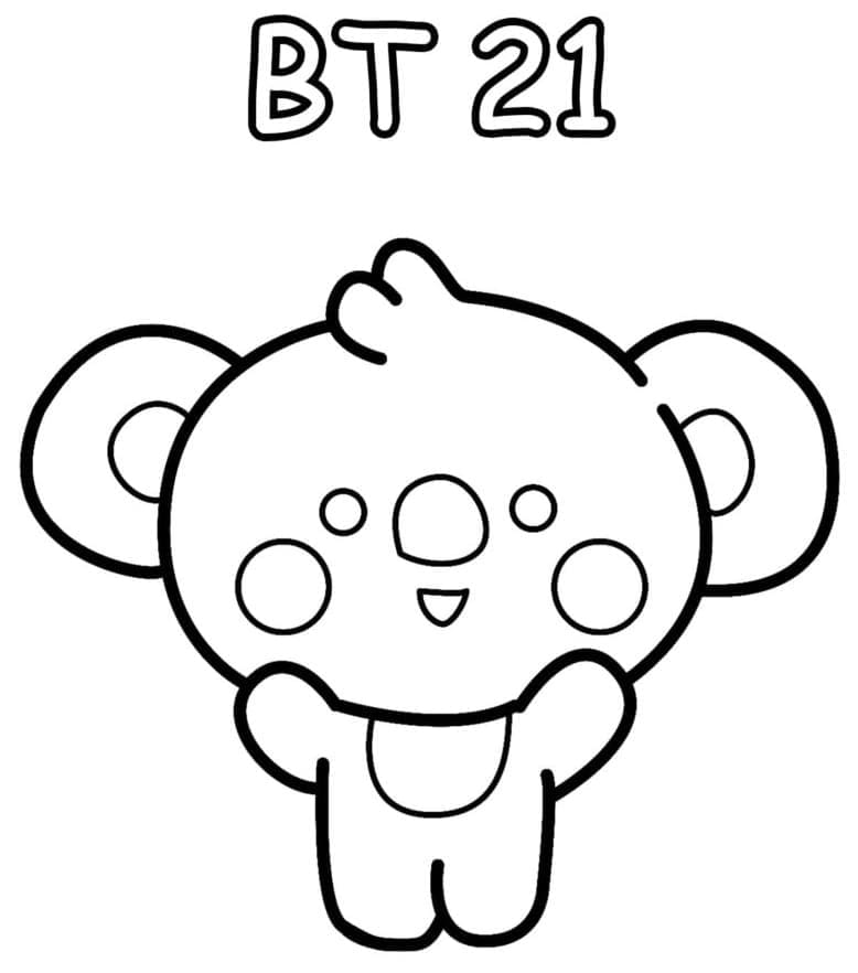 Koya i BT21 fargelegging