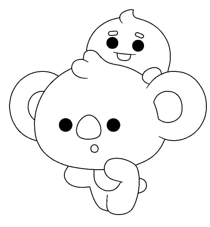Koya og Shooky fargelegging