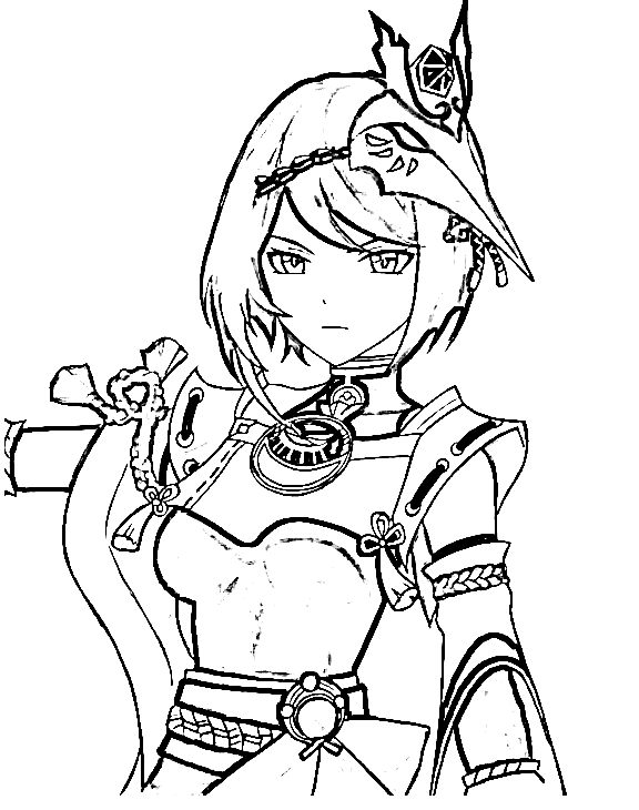 Kujou Sara fargelegging