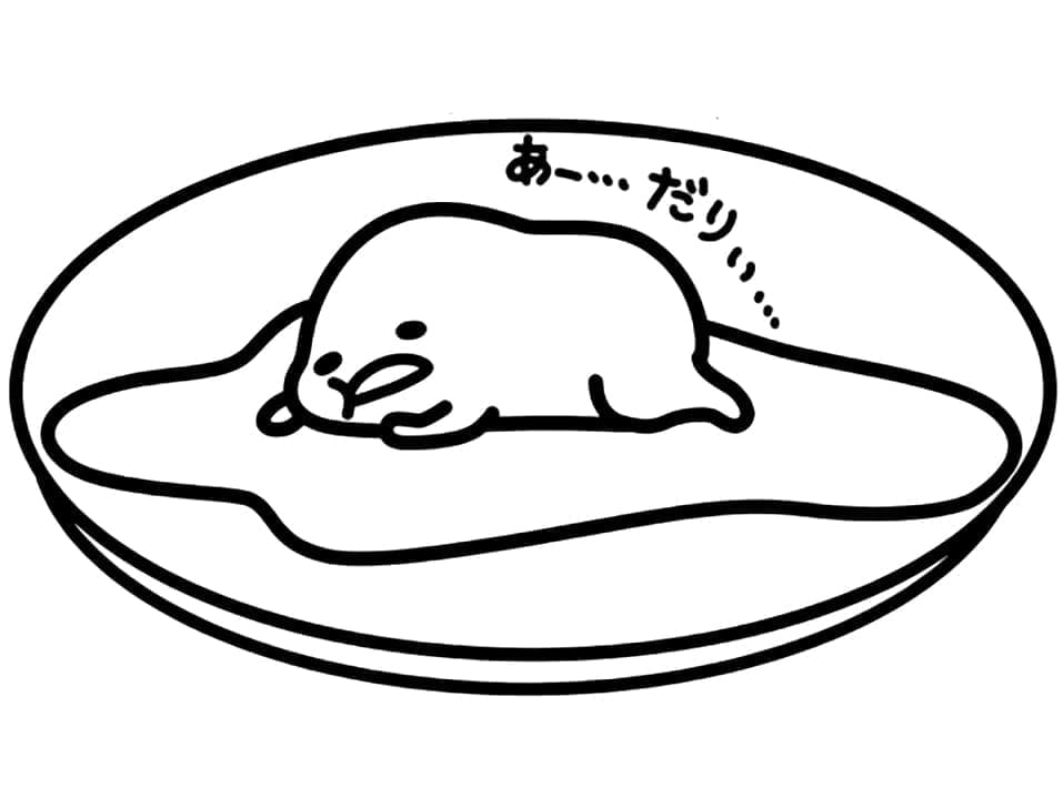 Lat Gudetama fargelegging