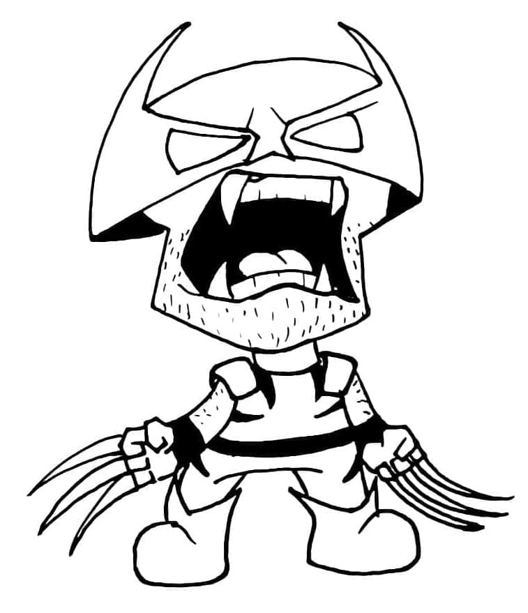 Litt morsomt Wolverine fargelegging