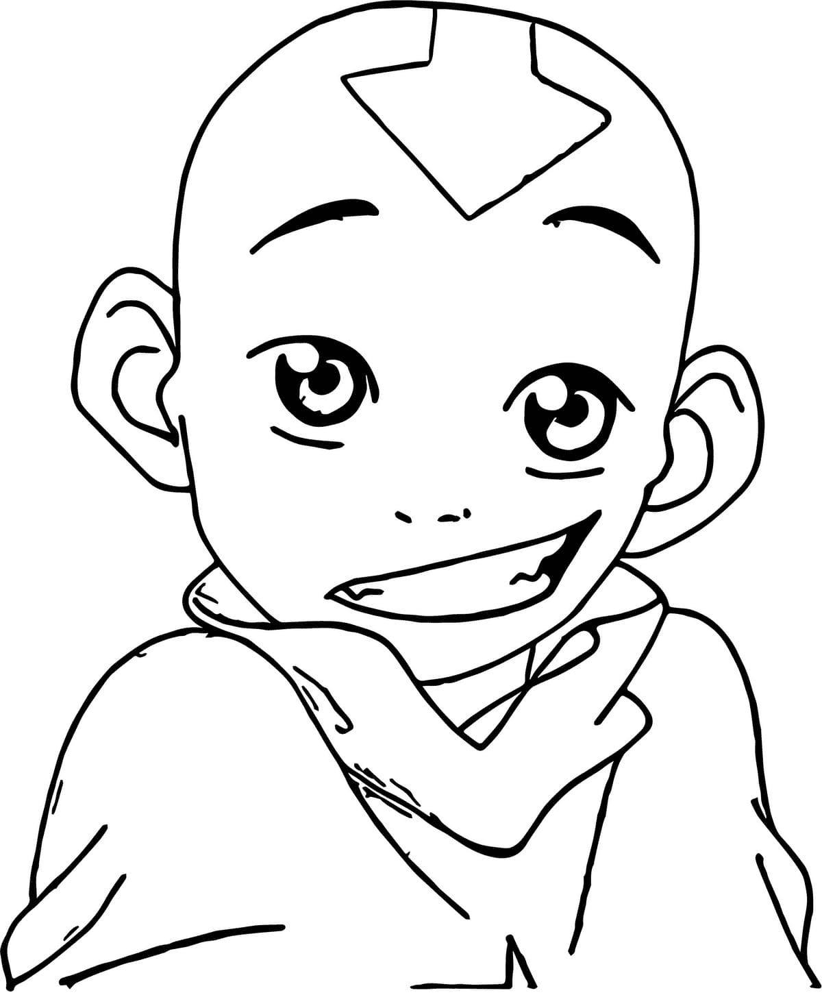 Lykkelig Aang fargelegging