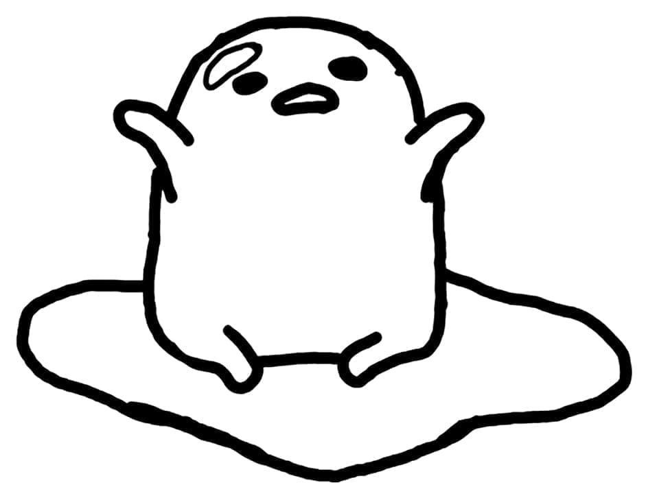 Lykkelig Gudetama fargelegging