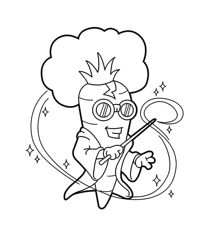 Magikergulrot fargelegging