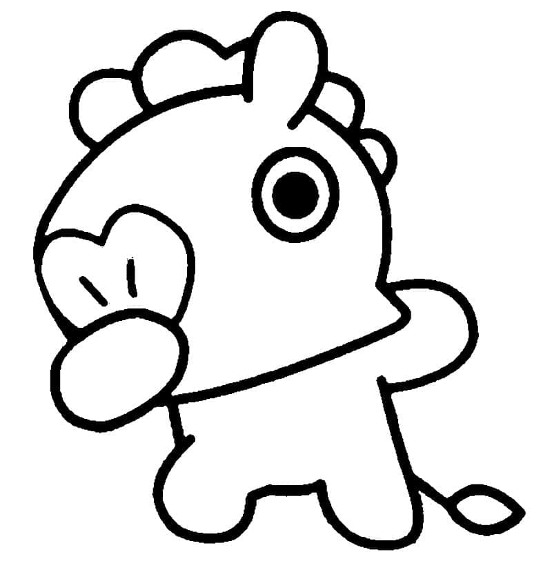 Mang fra BT21 fargelegging