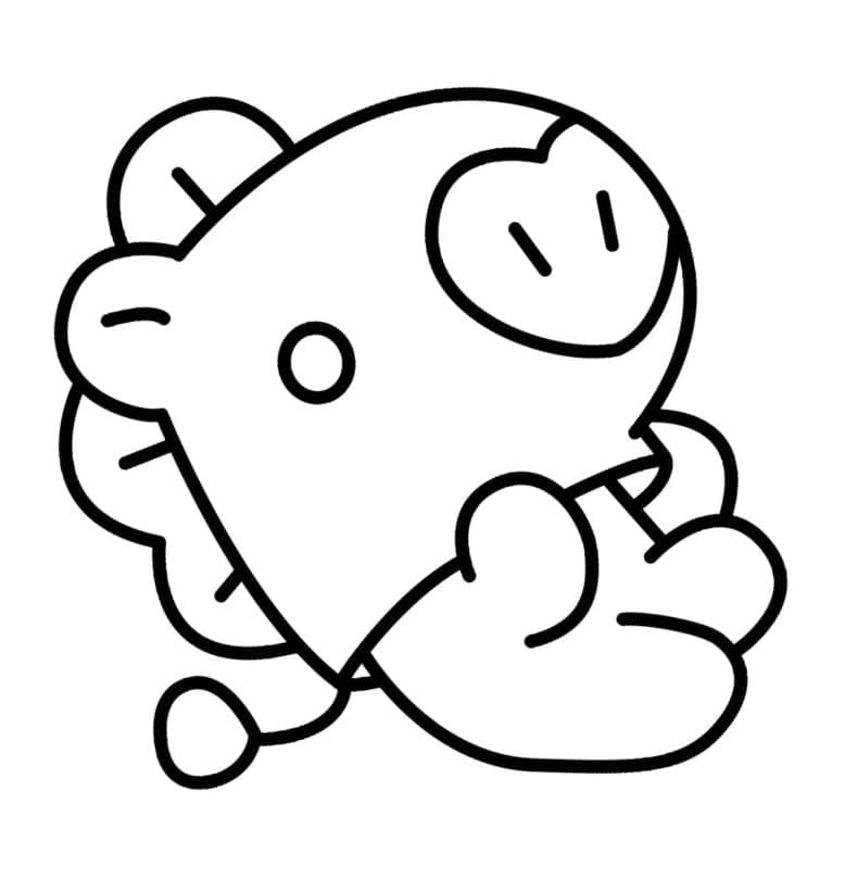 Mang i BT21 fargelegging