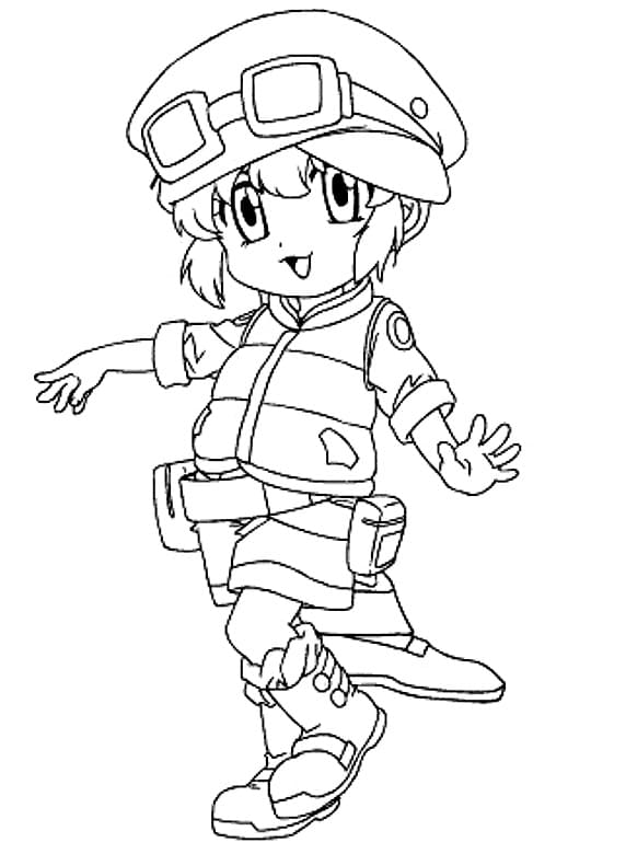 Maru fra Beyblade fargelegging