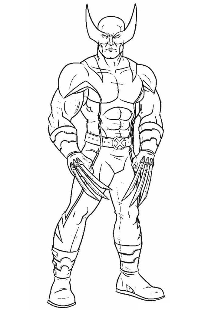 Marvel Superhelt Wolverine fargelegging