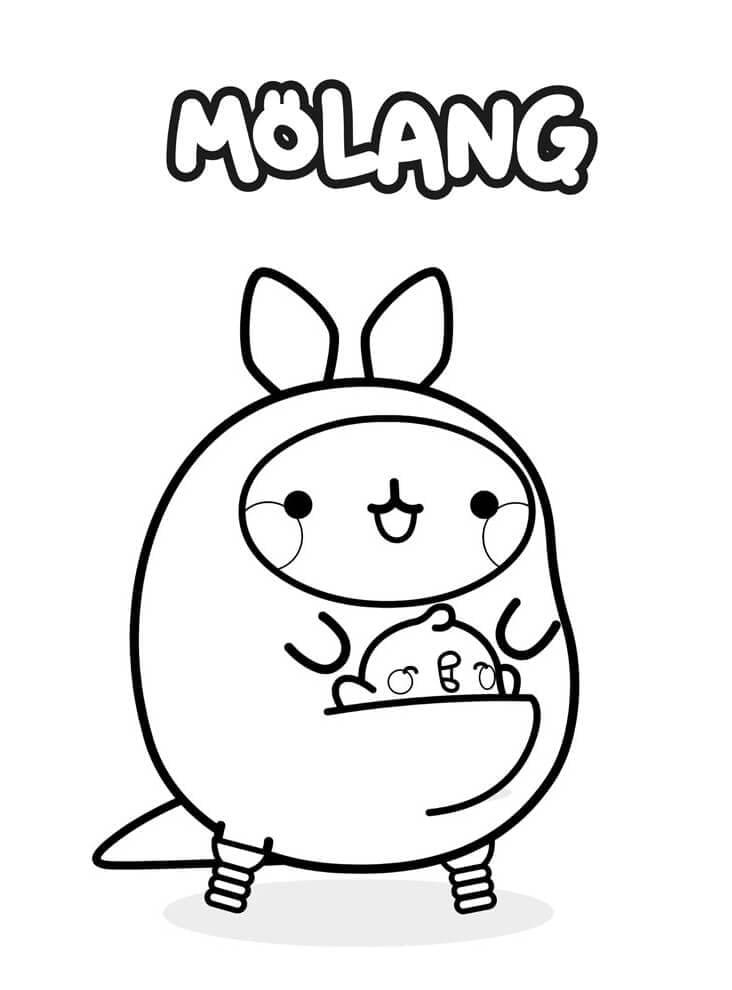 Molang kenguru fargelegging