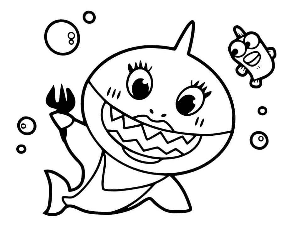 Mommy Shark fargelegging